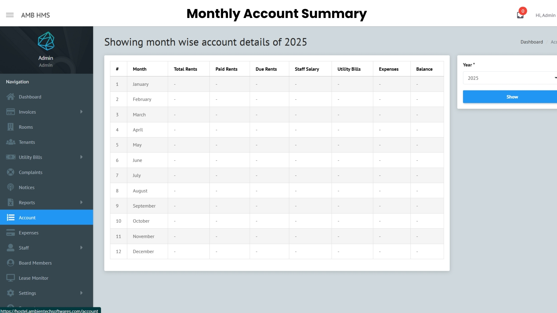 Room allocation and hostel fee management software