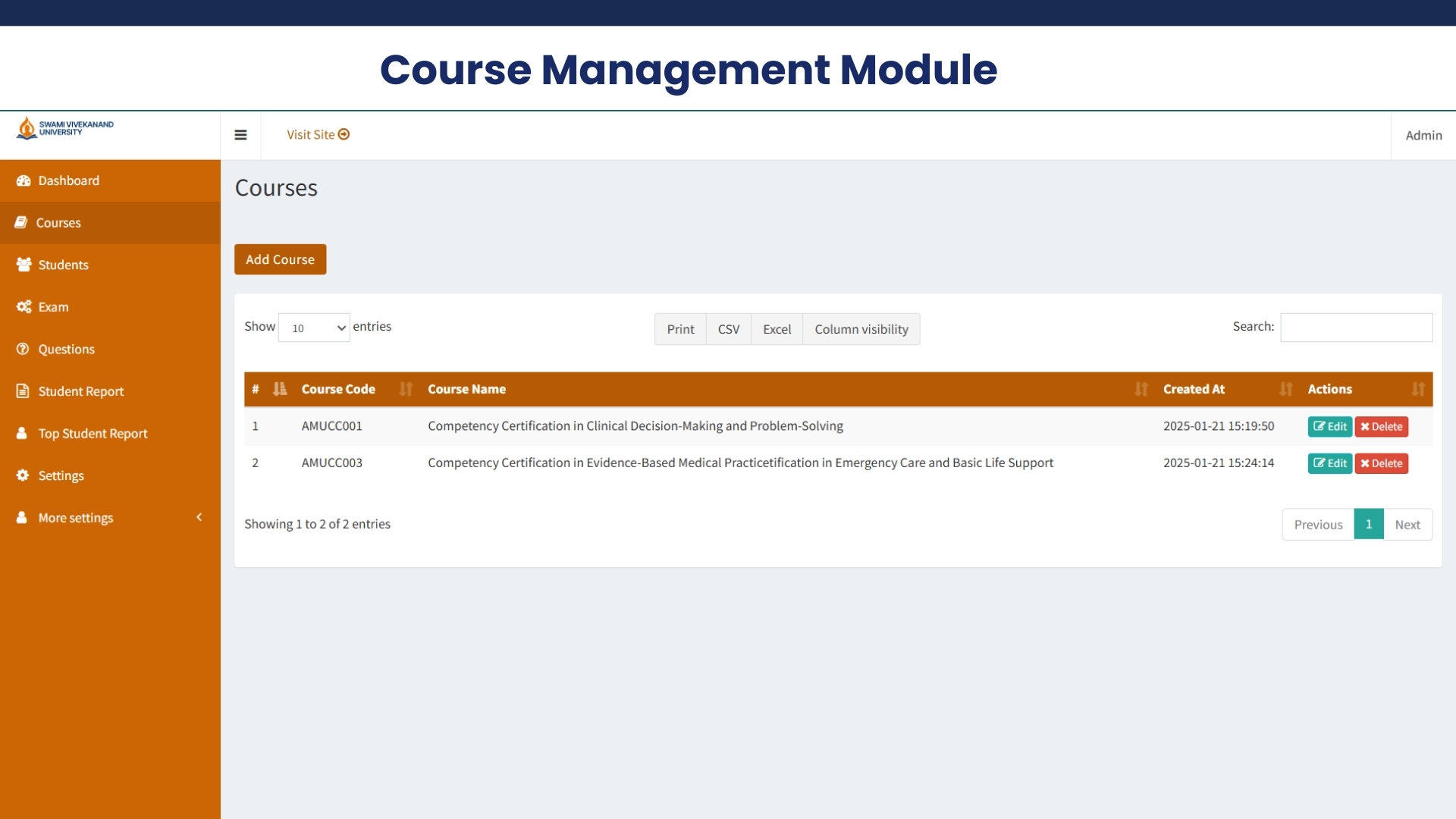 Cloud based online exam software